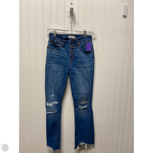 Jeans Flared By Madewell In Blue Denim, Size: 0