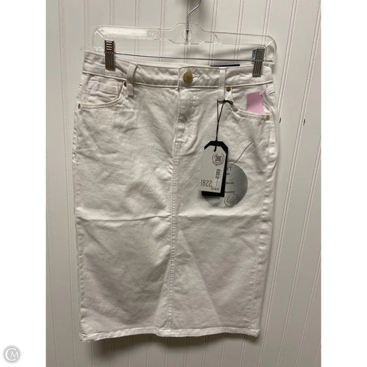 Skirt Midi By 1822 Denim In White, Size: 4