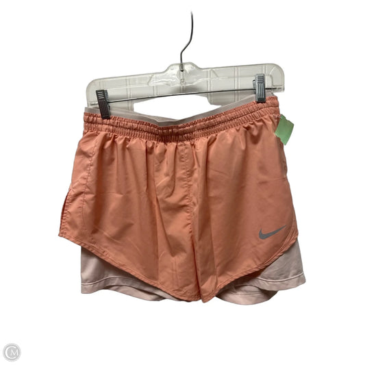 Athletic Shorts By Nike In Peach, Size: M