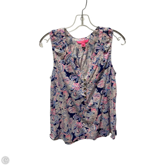 Top Sleeveless Designer By Lilly Pulitzer In Multi-colored, Size: L