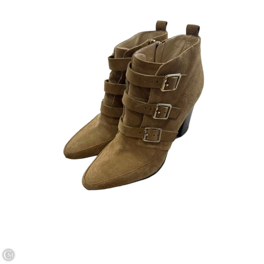 Boots Luxury Designer By Jimmy Choo In Tan, Size: 7.5