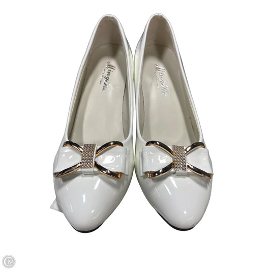 Shoes Heels Kitten By Clothes Mentor In White, Size: 6.5