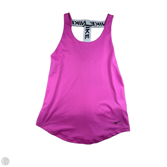 Athletic Tank Top By Nike In Pink, Size: S
