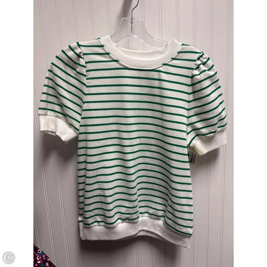Top Short Sleeve Basic By Crown And Ivy In Striped Pattern, Size: M
