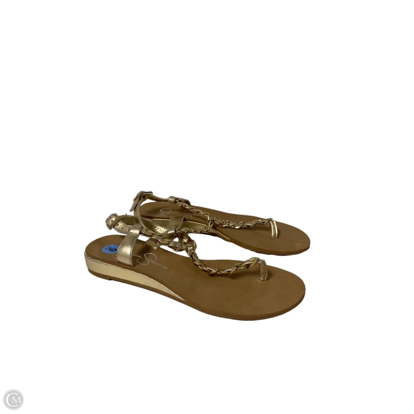 Sandals Flats By Jessica Simpson In Gold, Size: 6