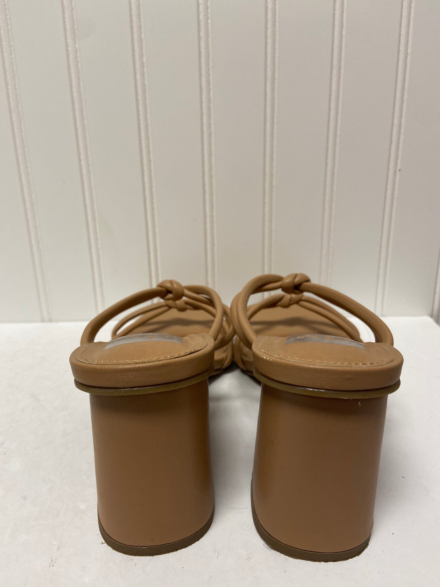 Tan Sandals Heels Block Dolce Vita, Size 10