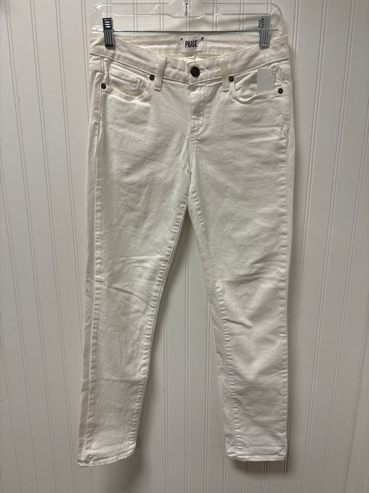 White Jeans Skinny Paige, Size 8
