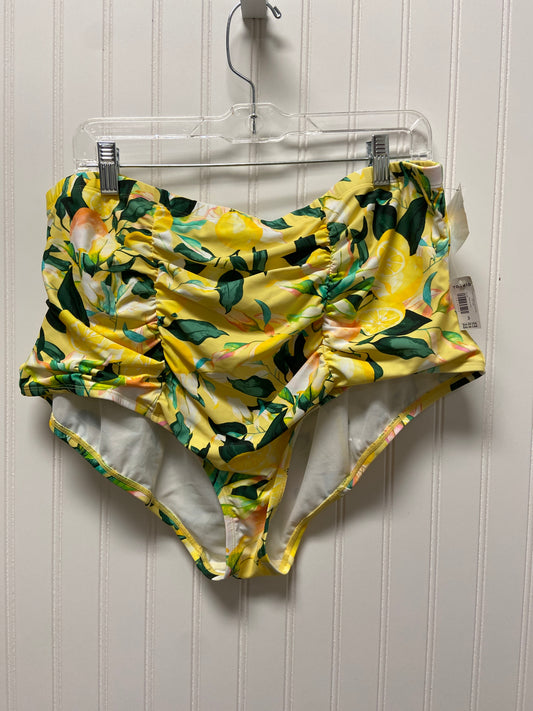 Yellow Swimsuit Bottom Torrid, Size 3x