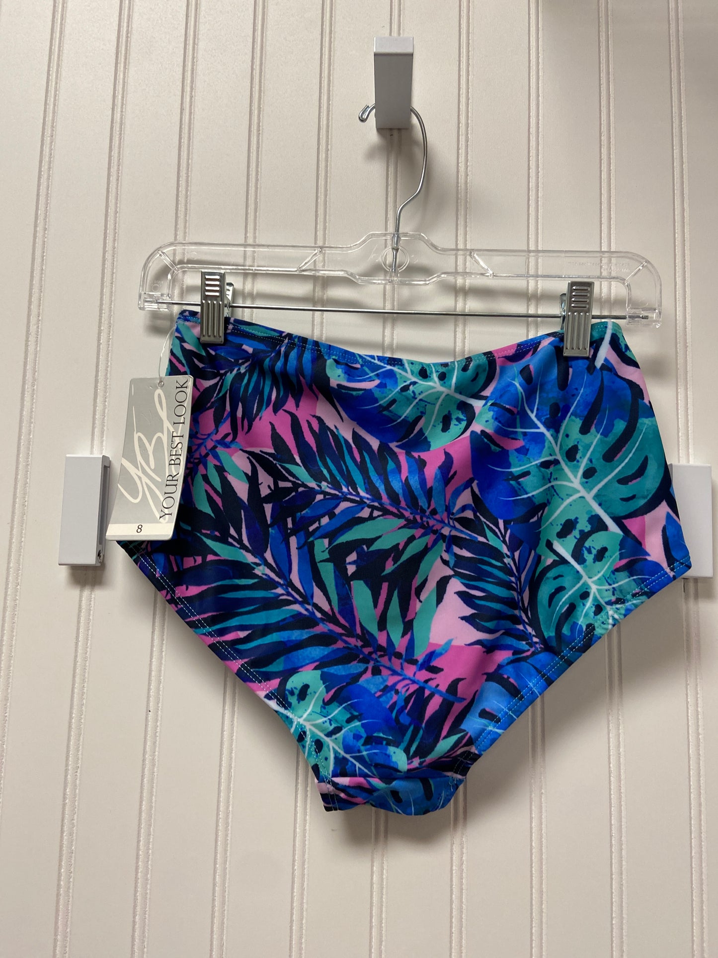 Blue & Pink Swimsuit Bottom Clothes Mentor, Size 8