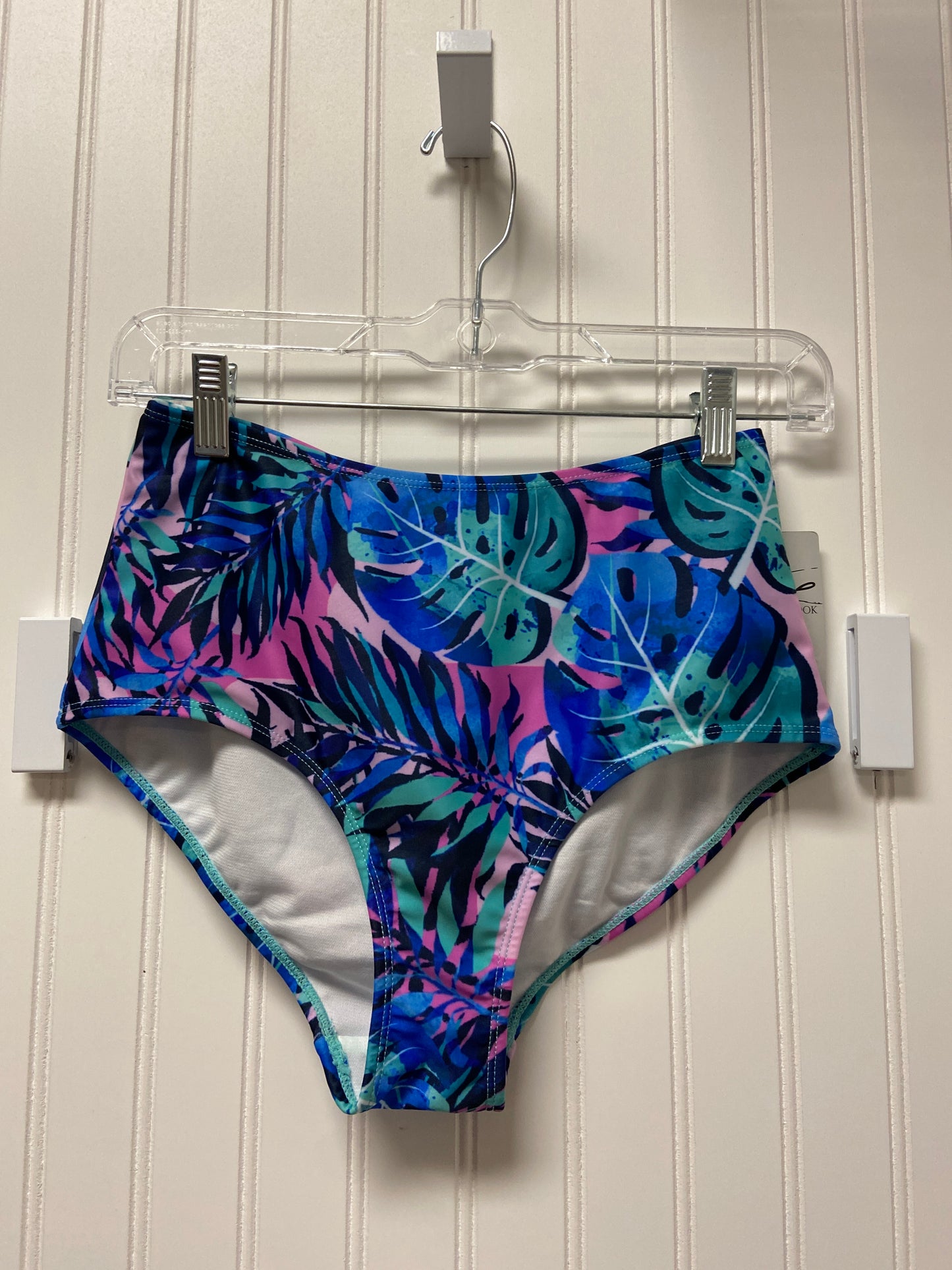 Blue & Pink Swimsuit Bottom Clothes Mentor, Size 8