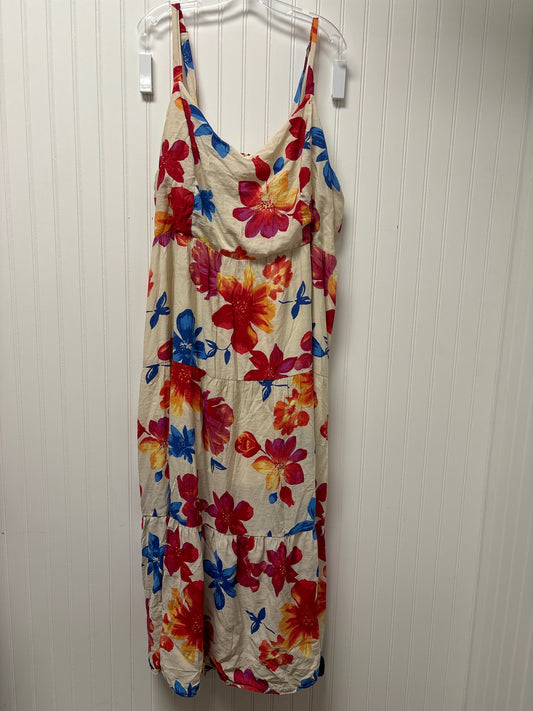 Cream Dress Casual Maxi Skies Are Blue, Size 3x