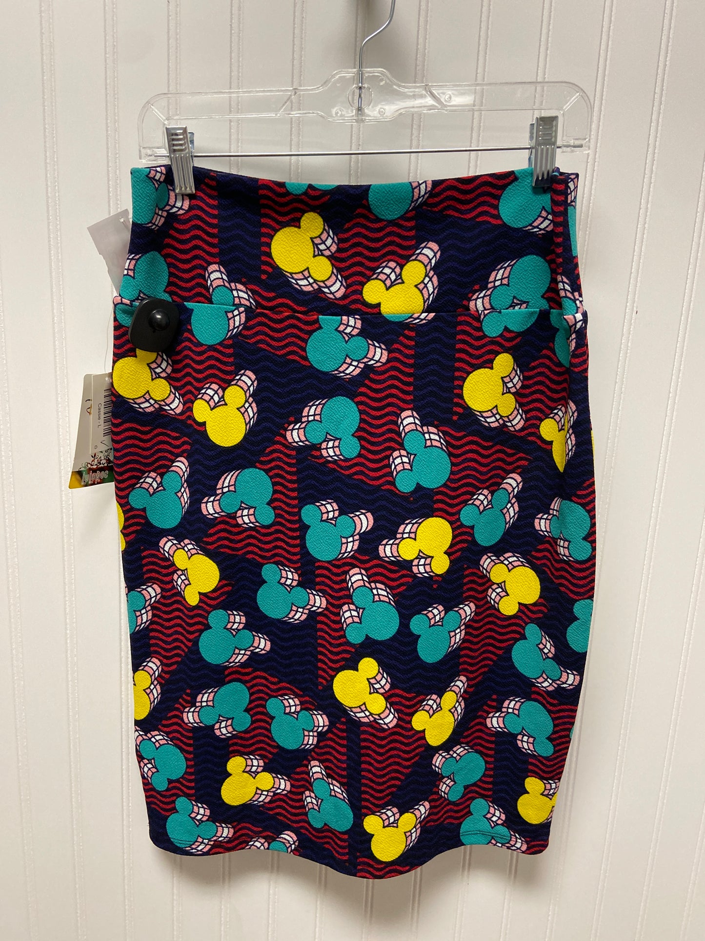 Skirt Midi By Lularoe In Striped Pattern, Size: L