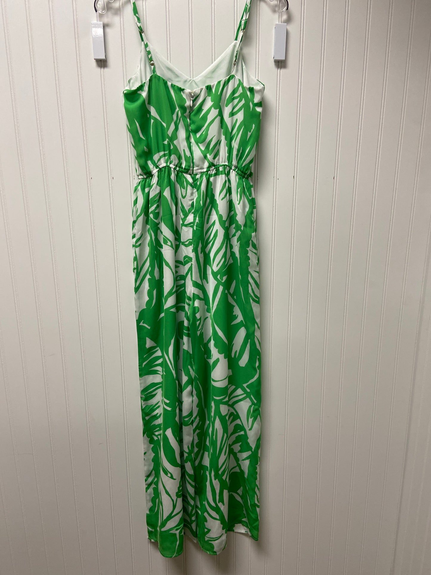 Jumpsuit Designer By Lilly Pulitzer In Green & White, Size: Xs