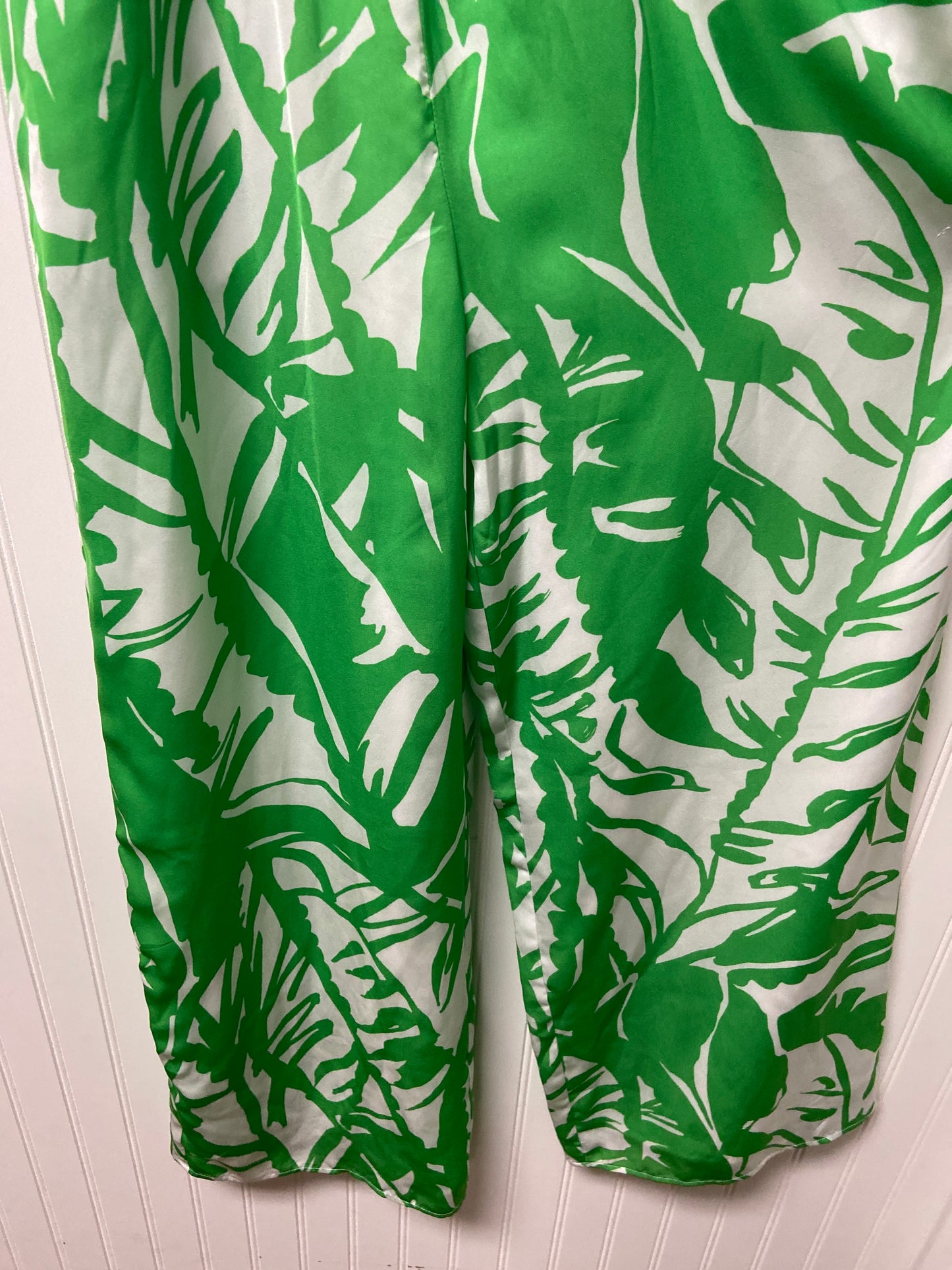 Jumpsuit Designer By Lilly Pulitzer In Green & White, Size: Xs