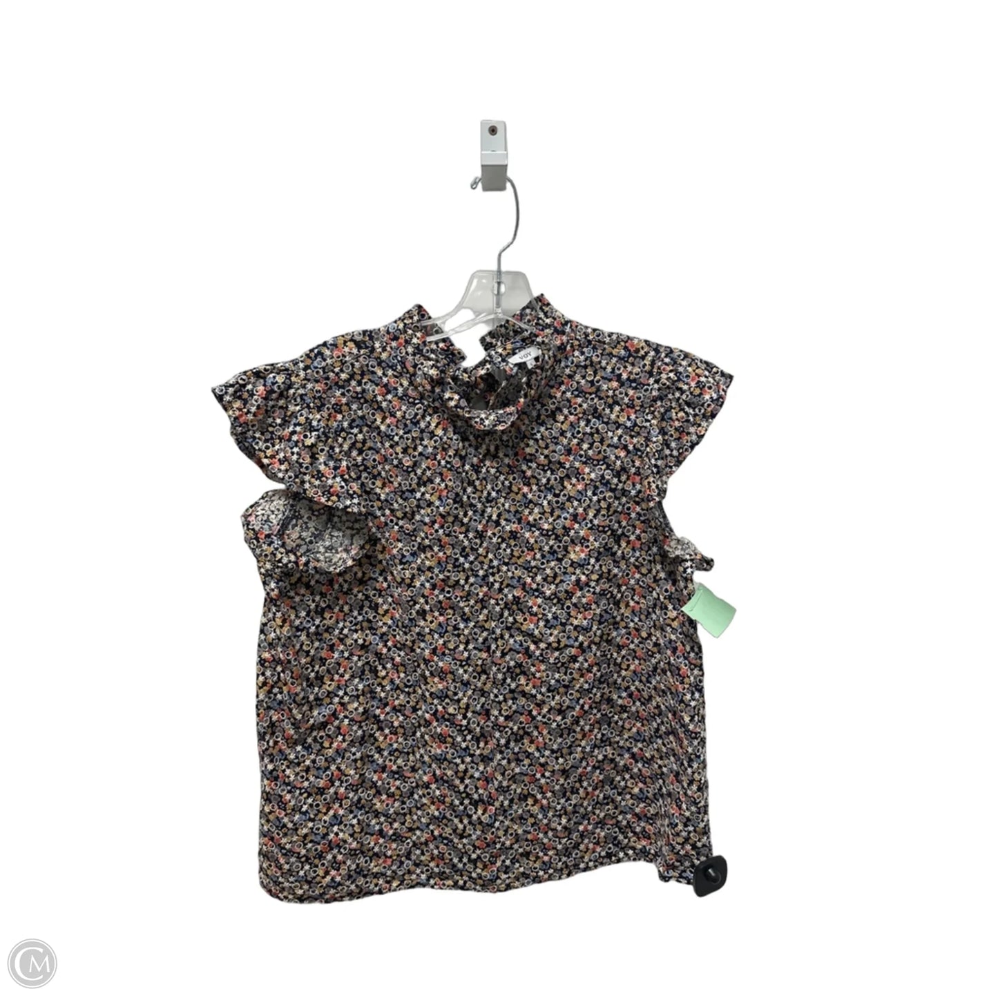 Top Short Sleeve By Voy In Blue, Size: L