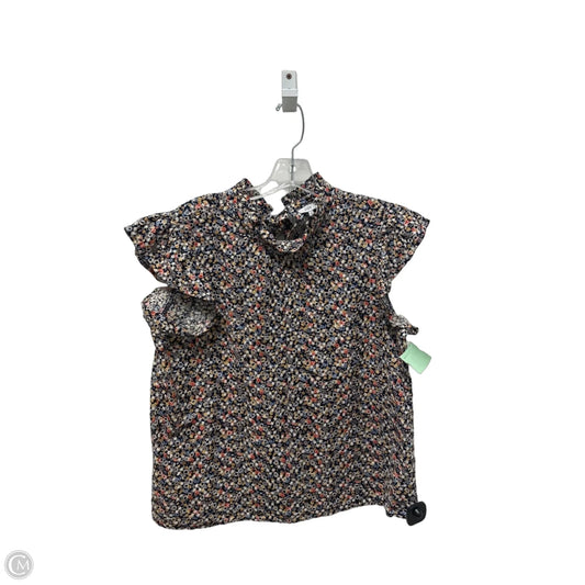 Top Short Sleeve By Voy In Blue, Size: L
