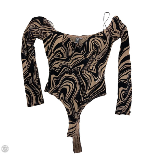 Top Long Sleeve By Windsor In Brown, Size: M