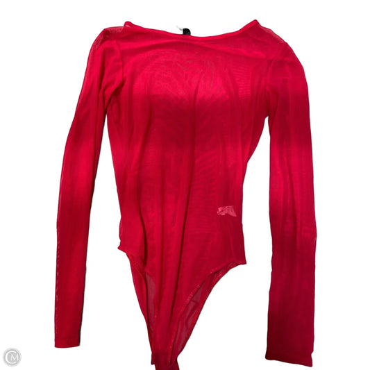 Top Long Sleeve By Windsor In Red, Size: L