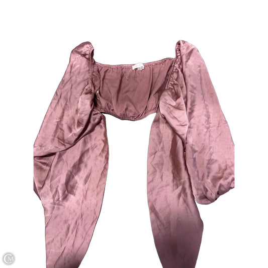 Top Long Sleeve By Blush In Pink, Size: M