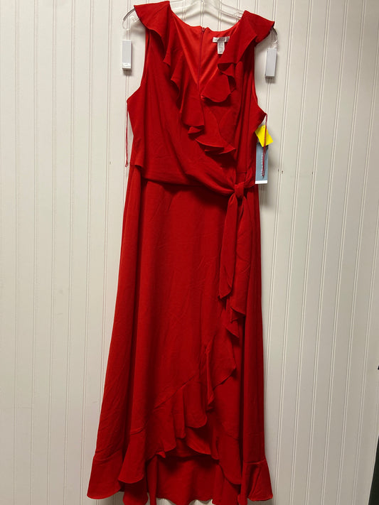 Dress Party Long By London Times In Red, Size: M