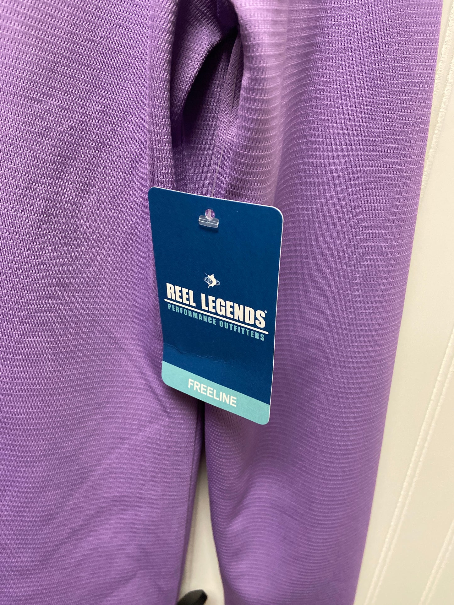 Athletic Top Long Sleeve Crewneck By Reel Legends In Purple, Size: M