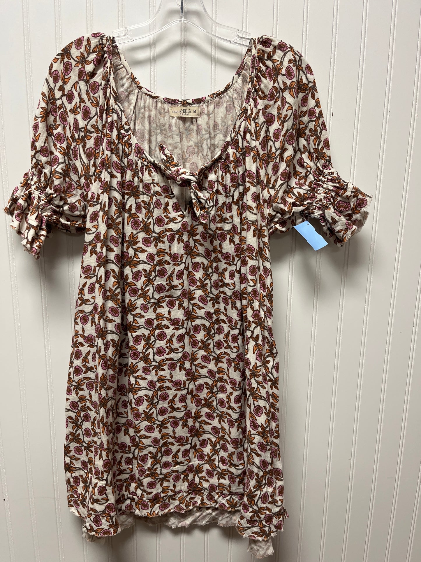 Dress Casual Short By Natural Life In Floral Print, Size: M