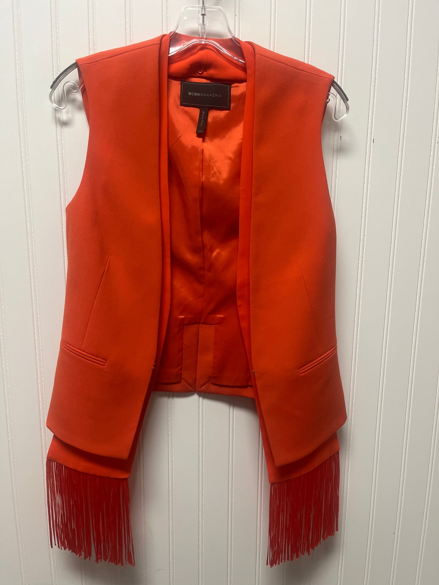 Vest Other By Bcbgmaxazria In Orange, Size: Xs