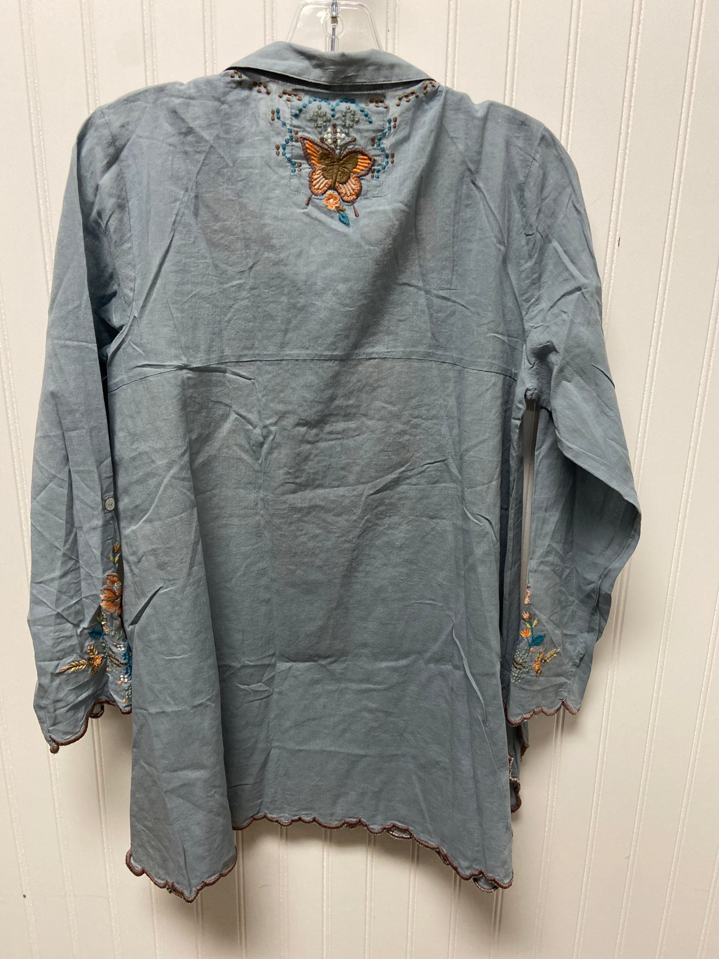 Top Long Sleeve By Clothes Mentor In Blue, Size: S