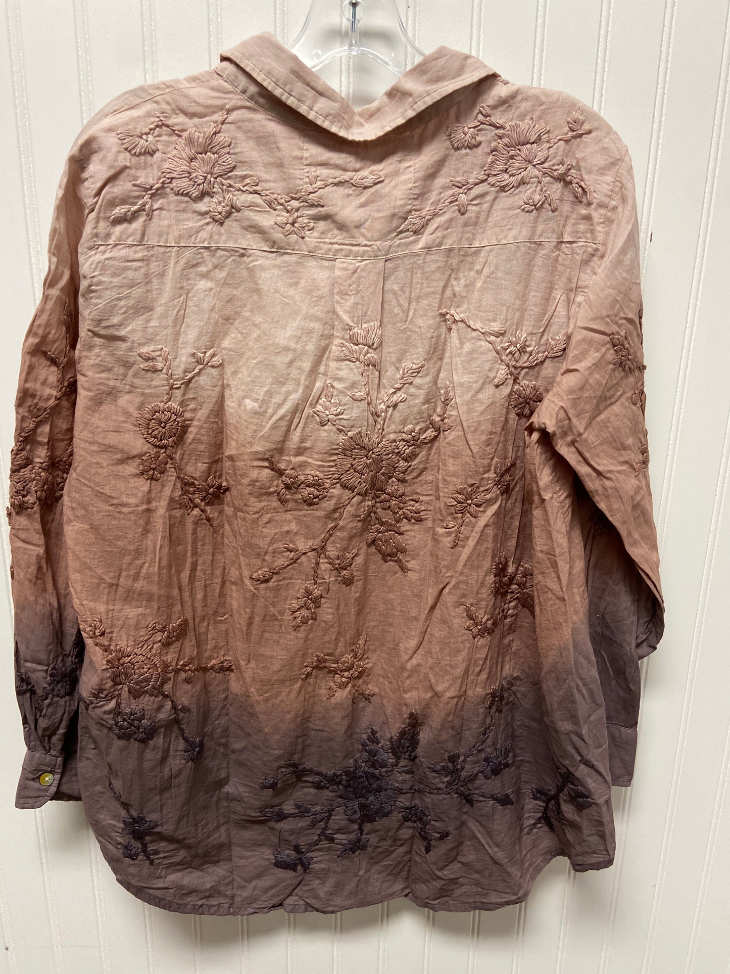 Top Long Sleeve By Clothes Mentor In Pink & Purple, Size: S