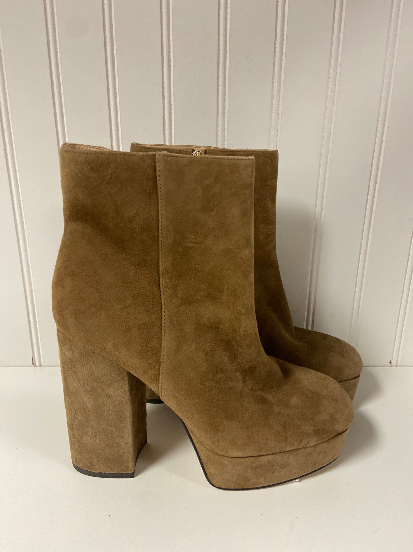 Boots Designer By Coach In Tan, Size: 8