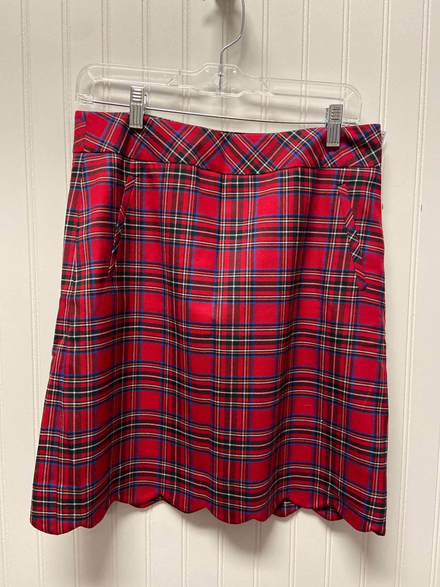 Skirt Midi By Talbots In Plaid Pattern, Size: 6