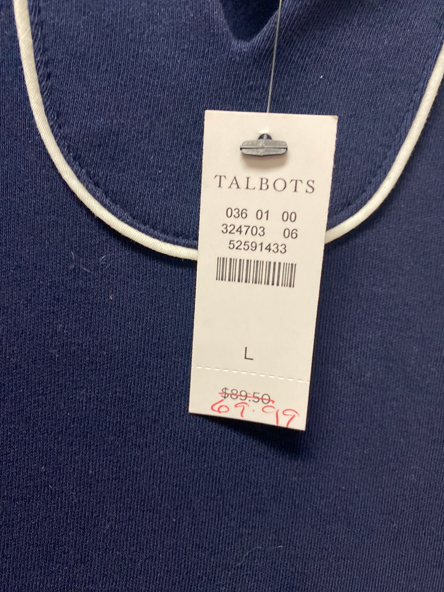 Dress Work By Talbots In Navy, Size: M