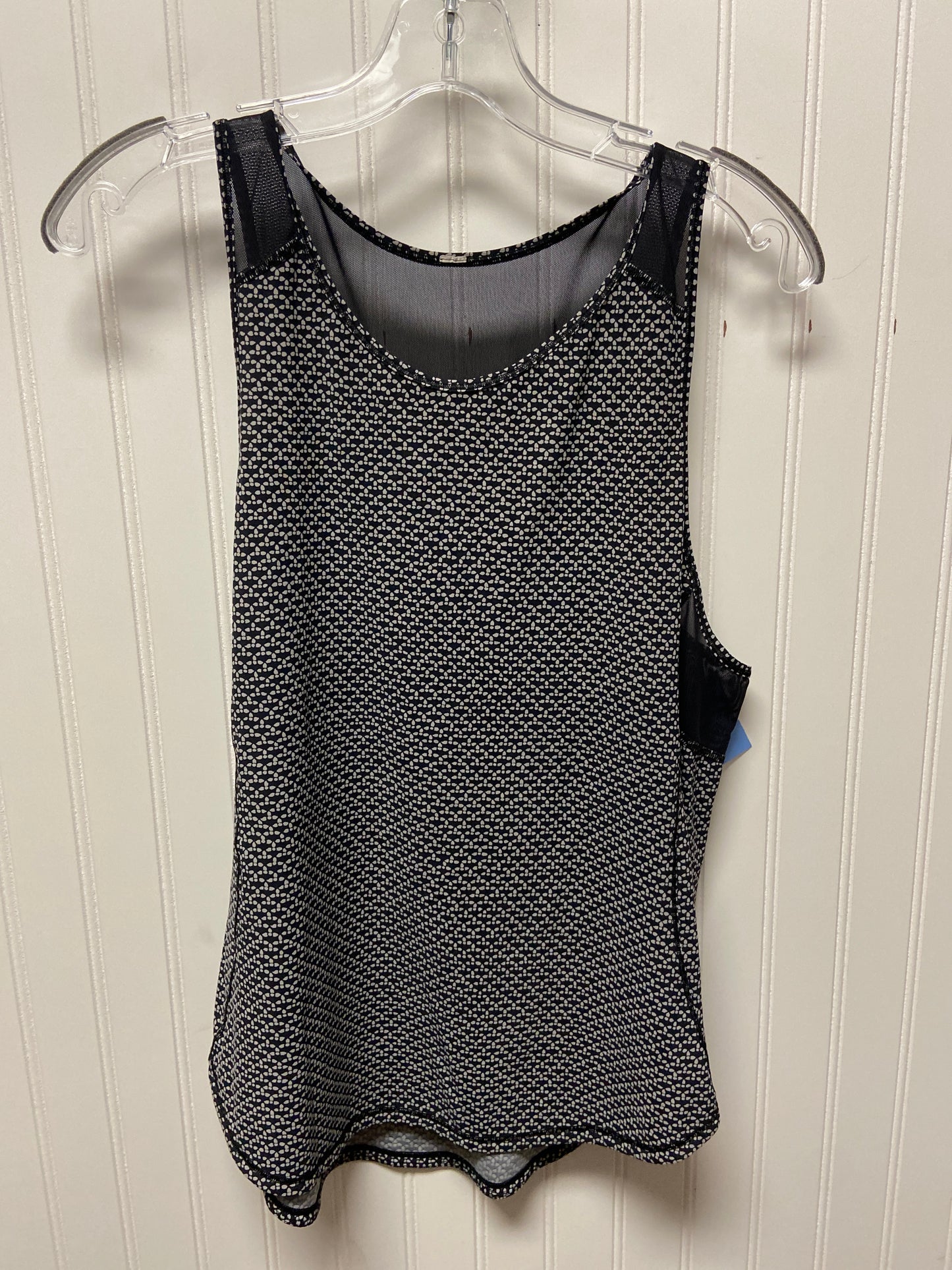 Athletic Tank Top By Lululemon In Black & Grey, Size: S