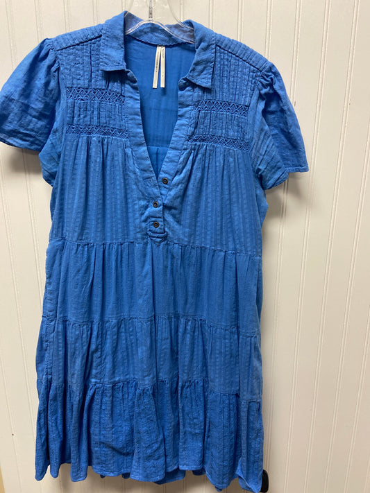 Dress Casual Midi By Anthropologie In Blue, Size: S