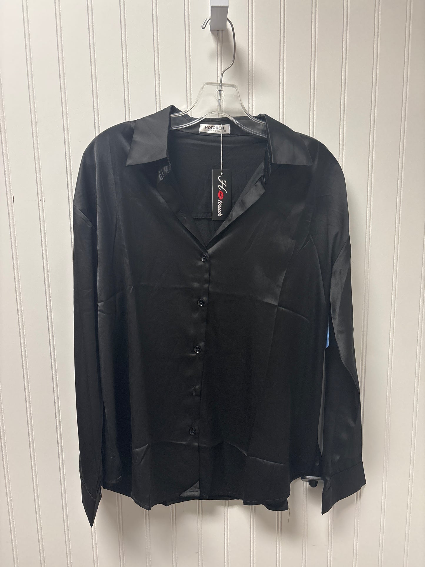 Top Long Sleeve By Clothes Mentor In Black, Size: M