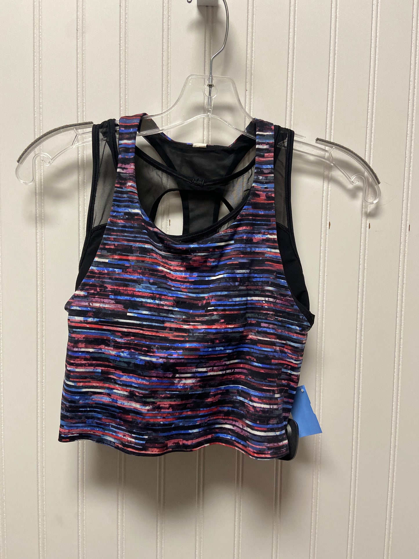 Athletic Tank Top By Lululemon In Black & Blue, Size: S