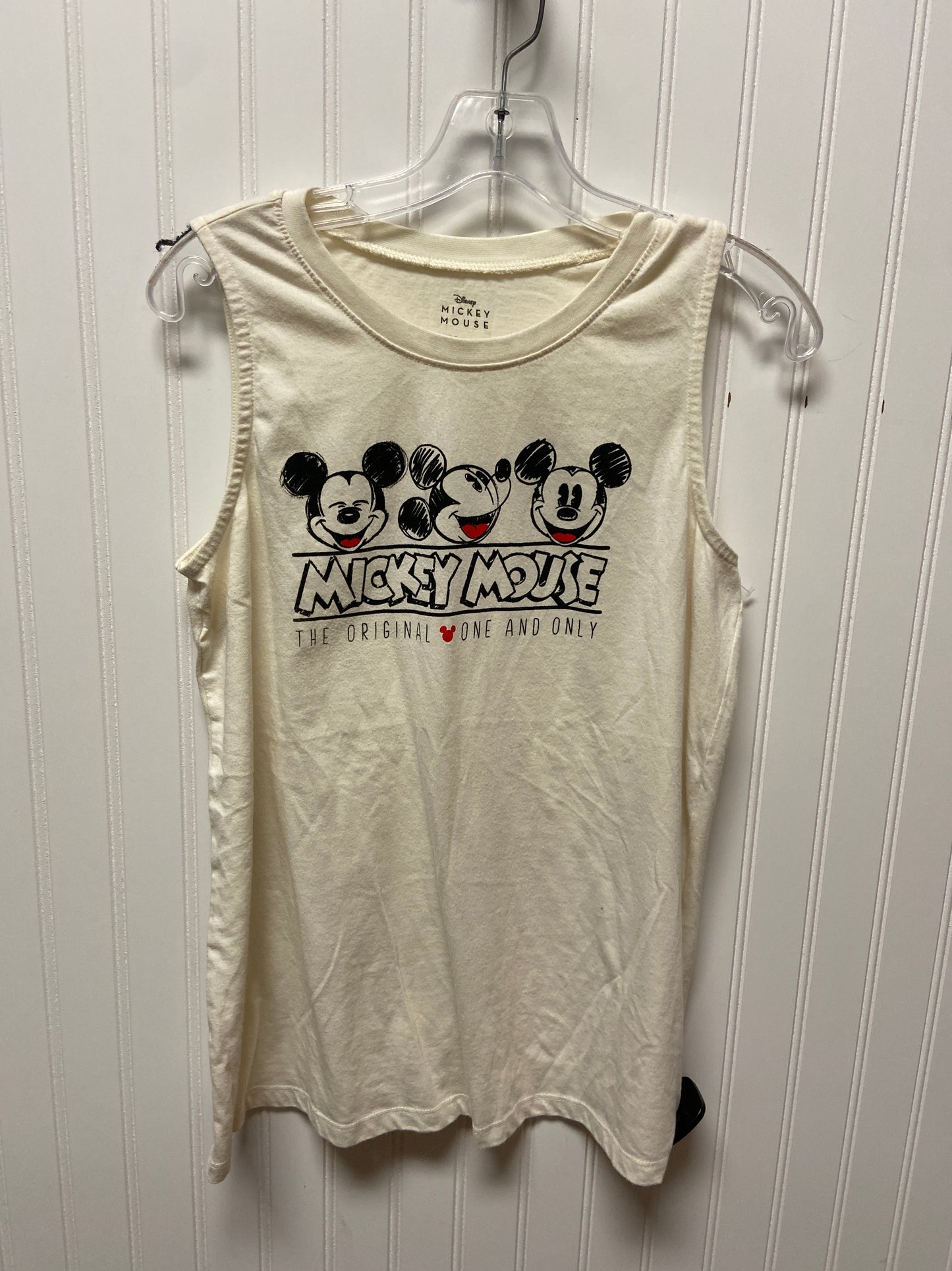 Top Sleeveless By Disney Store In White, Size: M