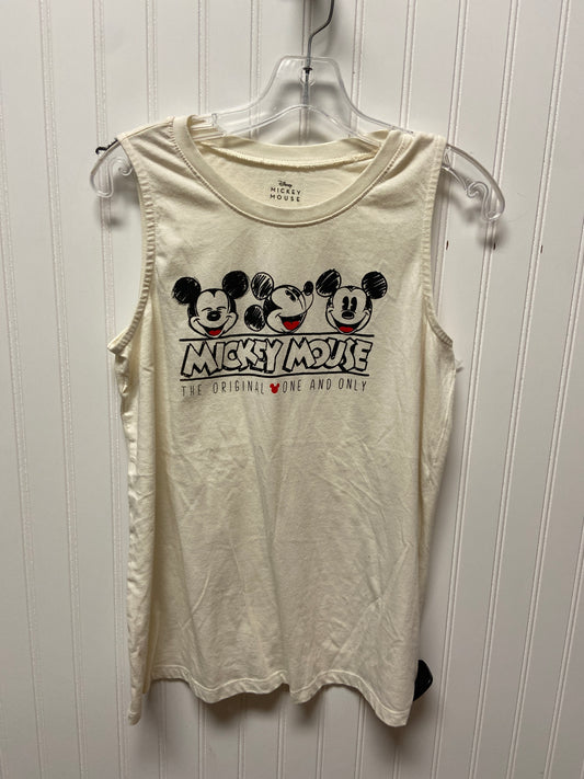 Top Sleeveless By Disney Store In White, Size: M