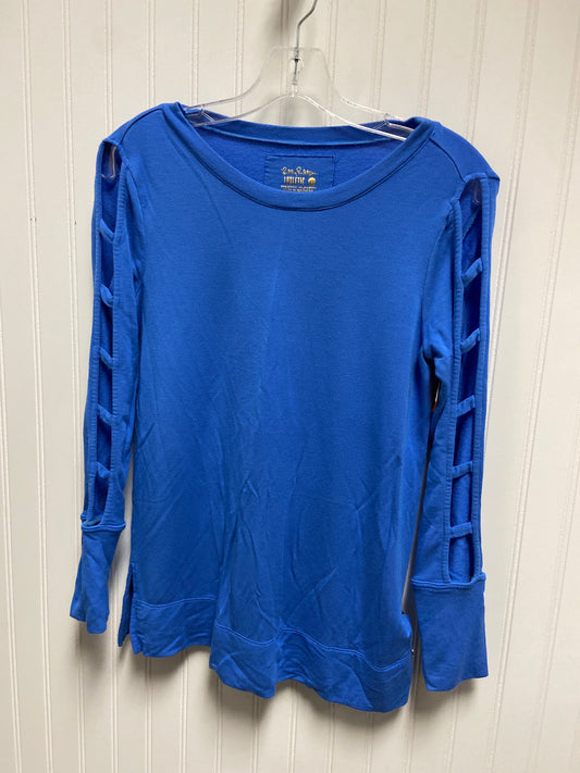 Top Long Sleeve Designer By Lilly Pulitzer In Blue, Size: Xs