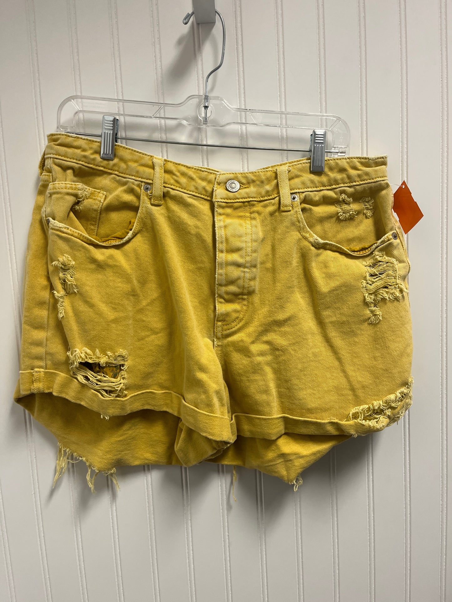 Shorts By We The Free In Yellow Denim, Size: 12