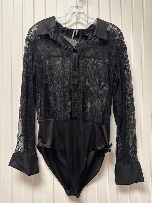 Bodysuit By Anthropologie In Black, Size: L