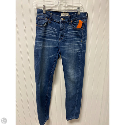 Jeans Skinny By Madewell In Blue Denim, Size: 4