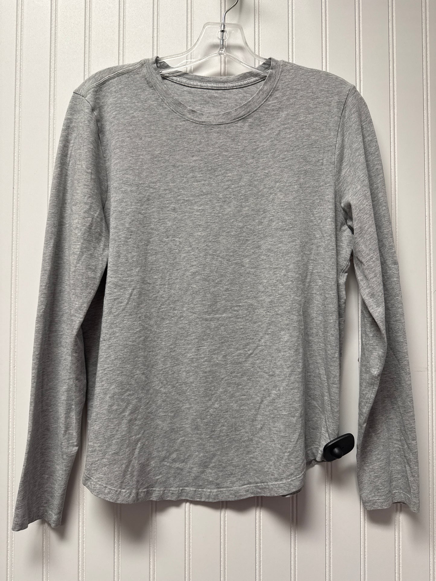 Athletic Top Long Sleeve Crewneck By Lululemon In Grey, Size: M