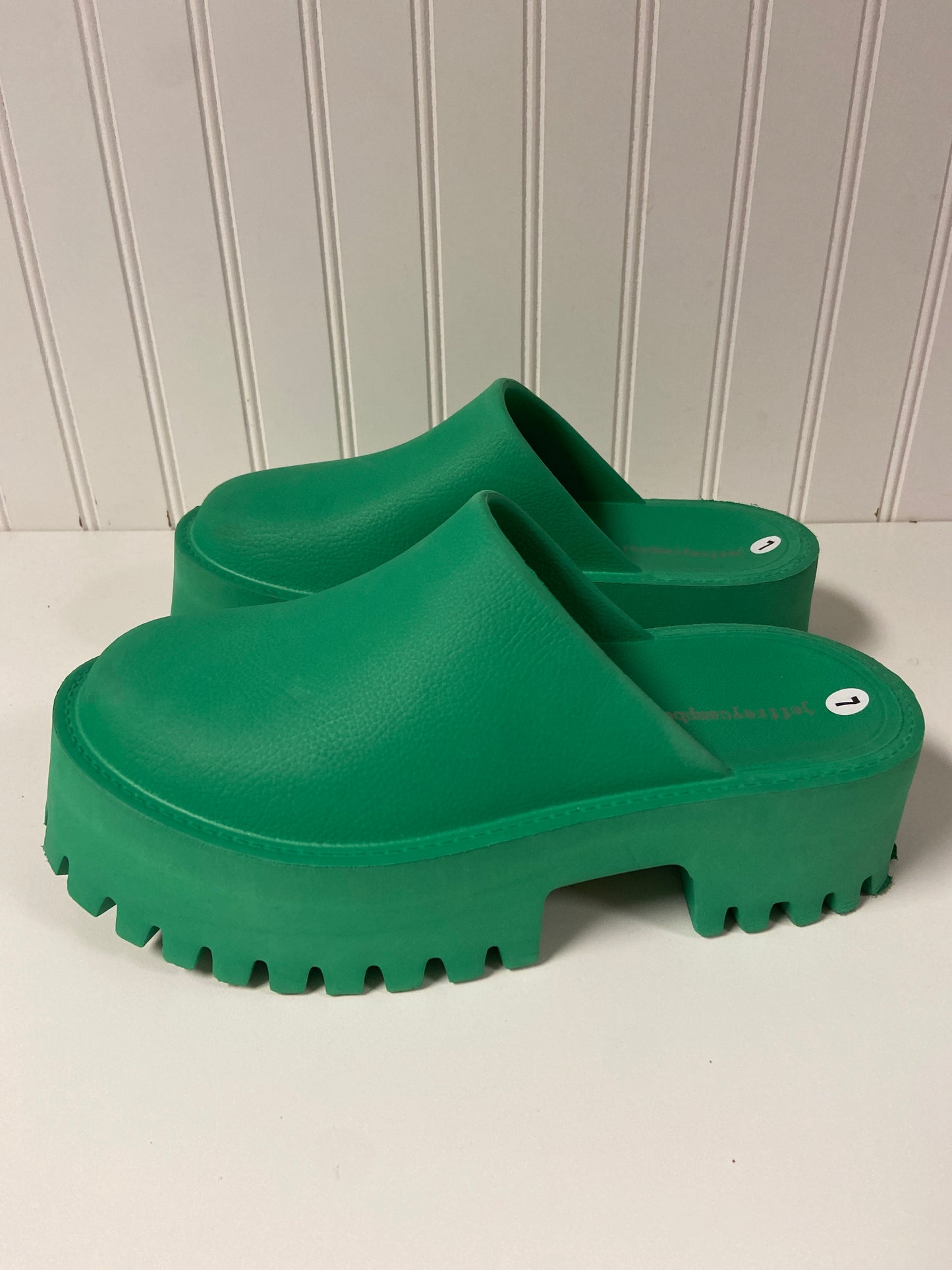 Shoes Heels Platform By Jeffery Campbell In Green, Size: 7