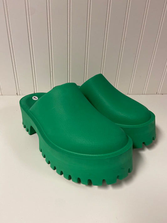 Shoes Heels Platform By Jeffery Campbell In Green, Size: 7