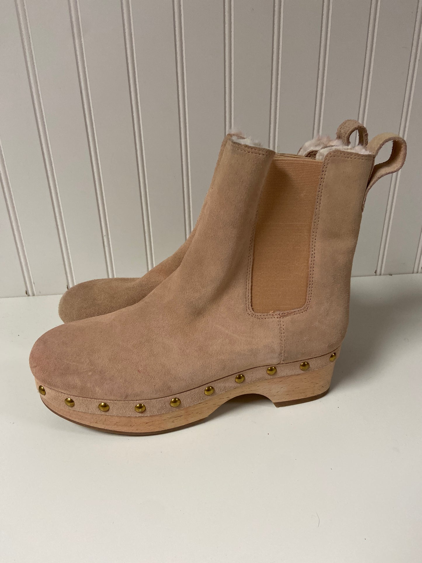 Boots Ankle Heels By J. Crew In Tan, Size: 7