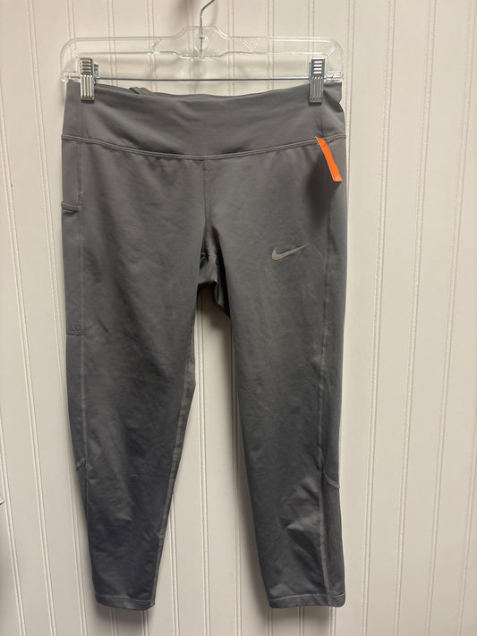 Athletic Leggings Capris By Nike In Grey, Size: S