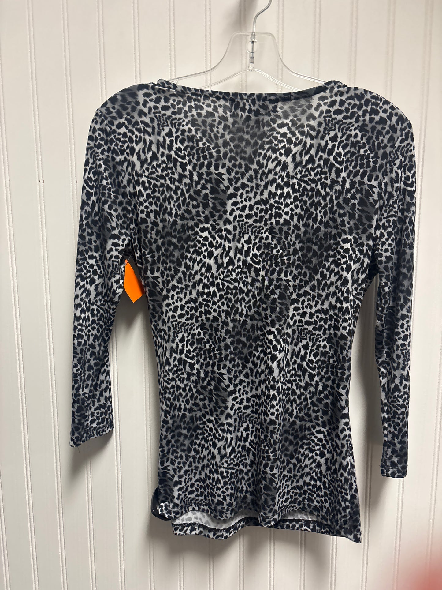 Top Long Sleeve By Michael By Michael Kors In Animal Print, Size: S