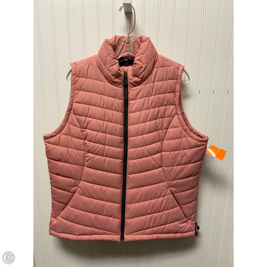 Vest Puffer & Quilted By Dsg Outerwear In Pink, Size: Xl
