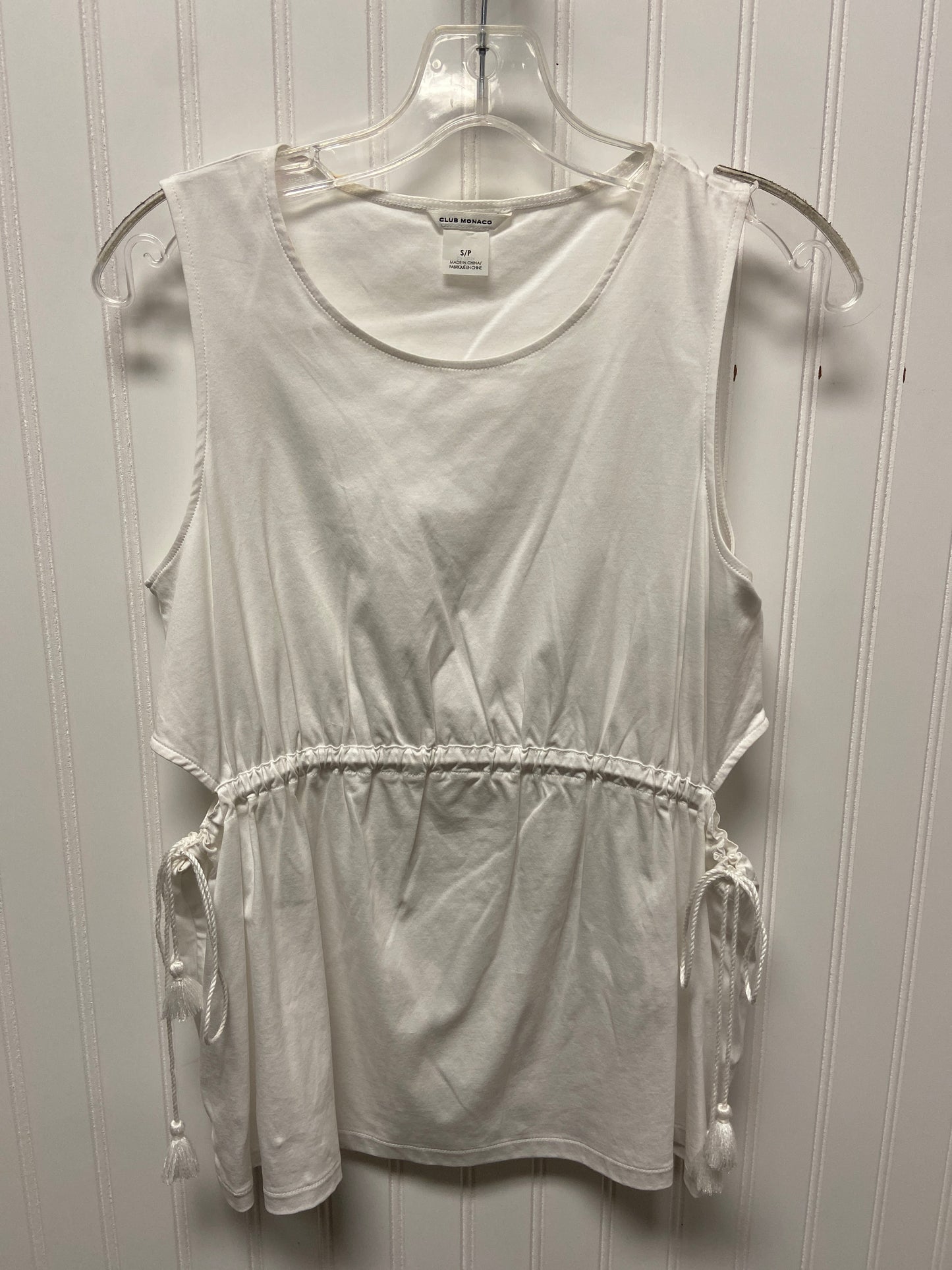 Top Sleeveless By Club Monaco In White, Size: S